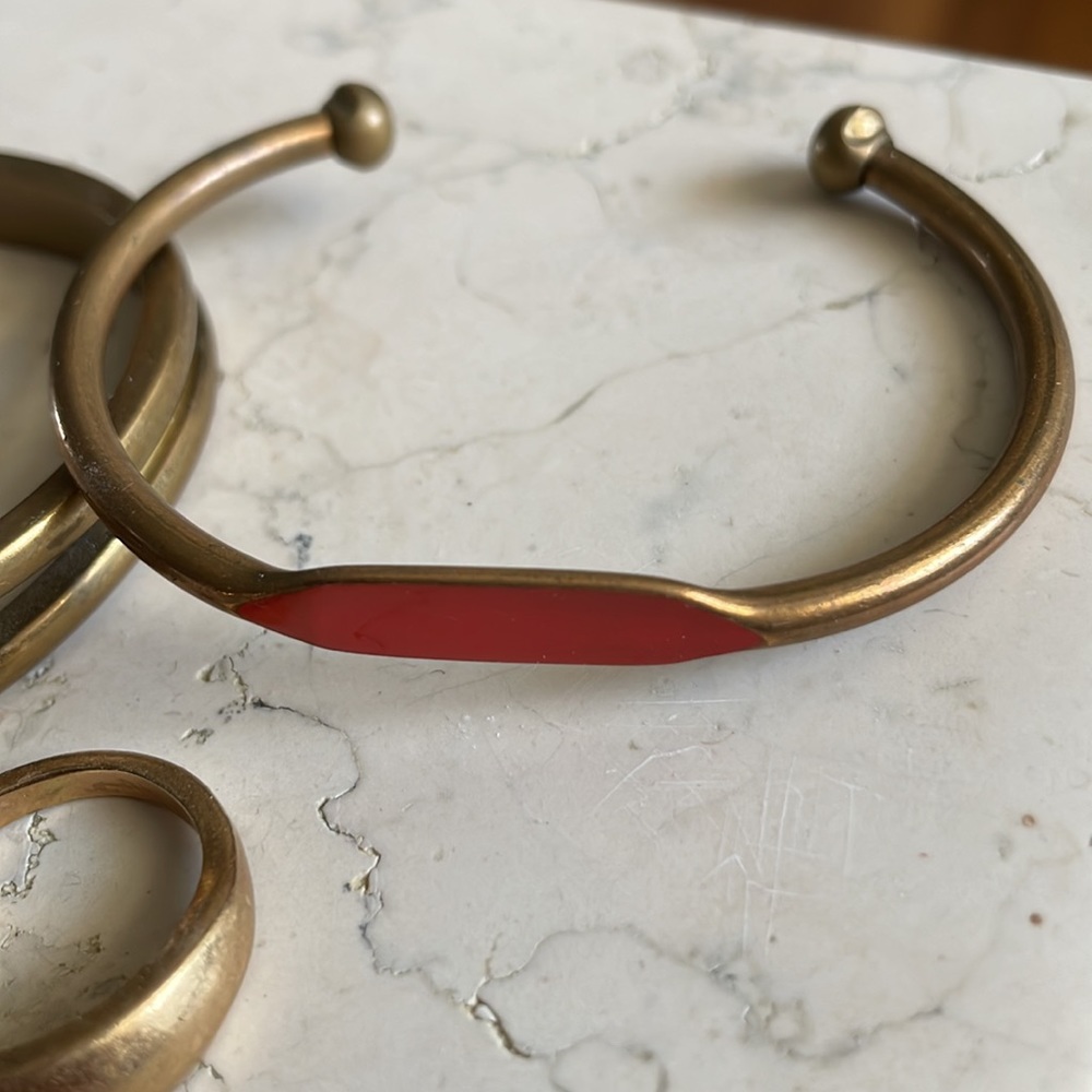 Lot of Madewell brass jewelry - Picture 4 of 6